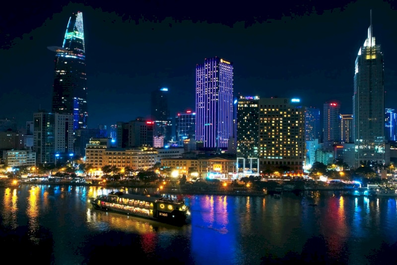 the city skyline